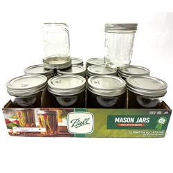 Ball Pint Wide Mouth Canning Jars